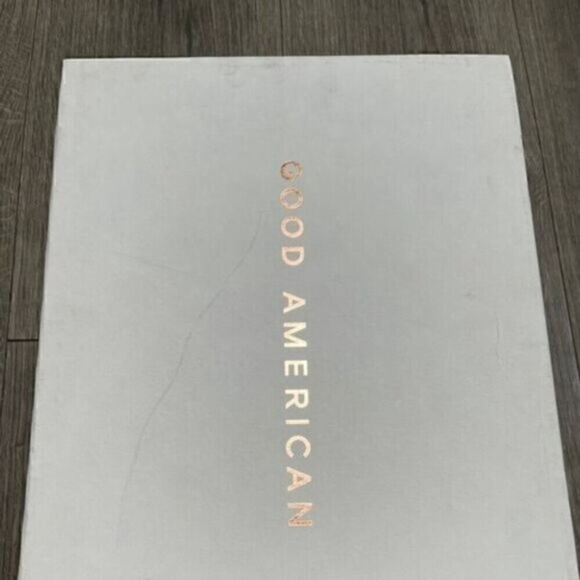 NWT Good American Crystal Crush Satin Lucite Sling Back Sandal Heels - Picture 15 of 15